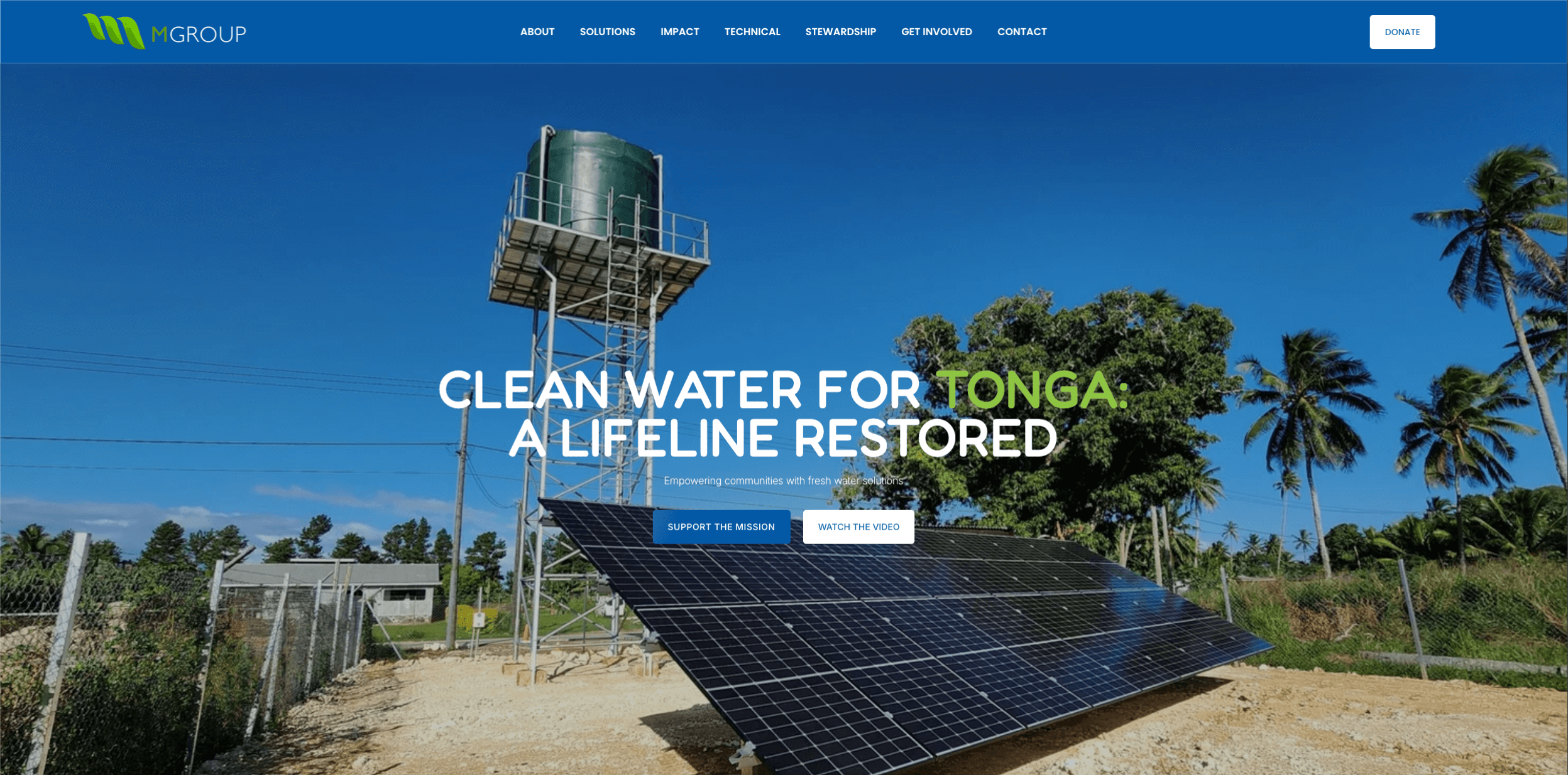 Clean Water For Tonga